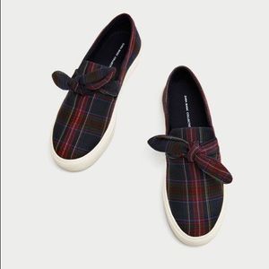 Zara Plaid Slip on Shoes with Platform Boost